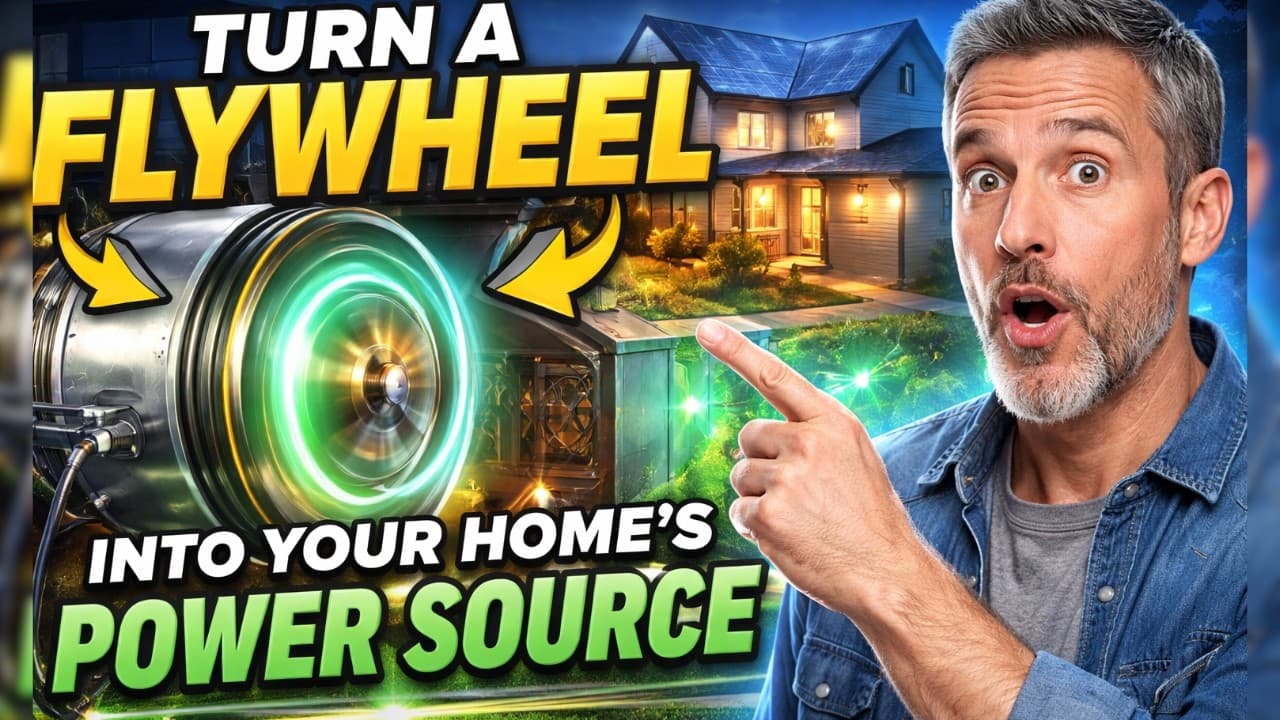 Turn a Flywheel into Your Home’s Power Source